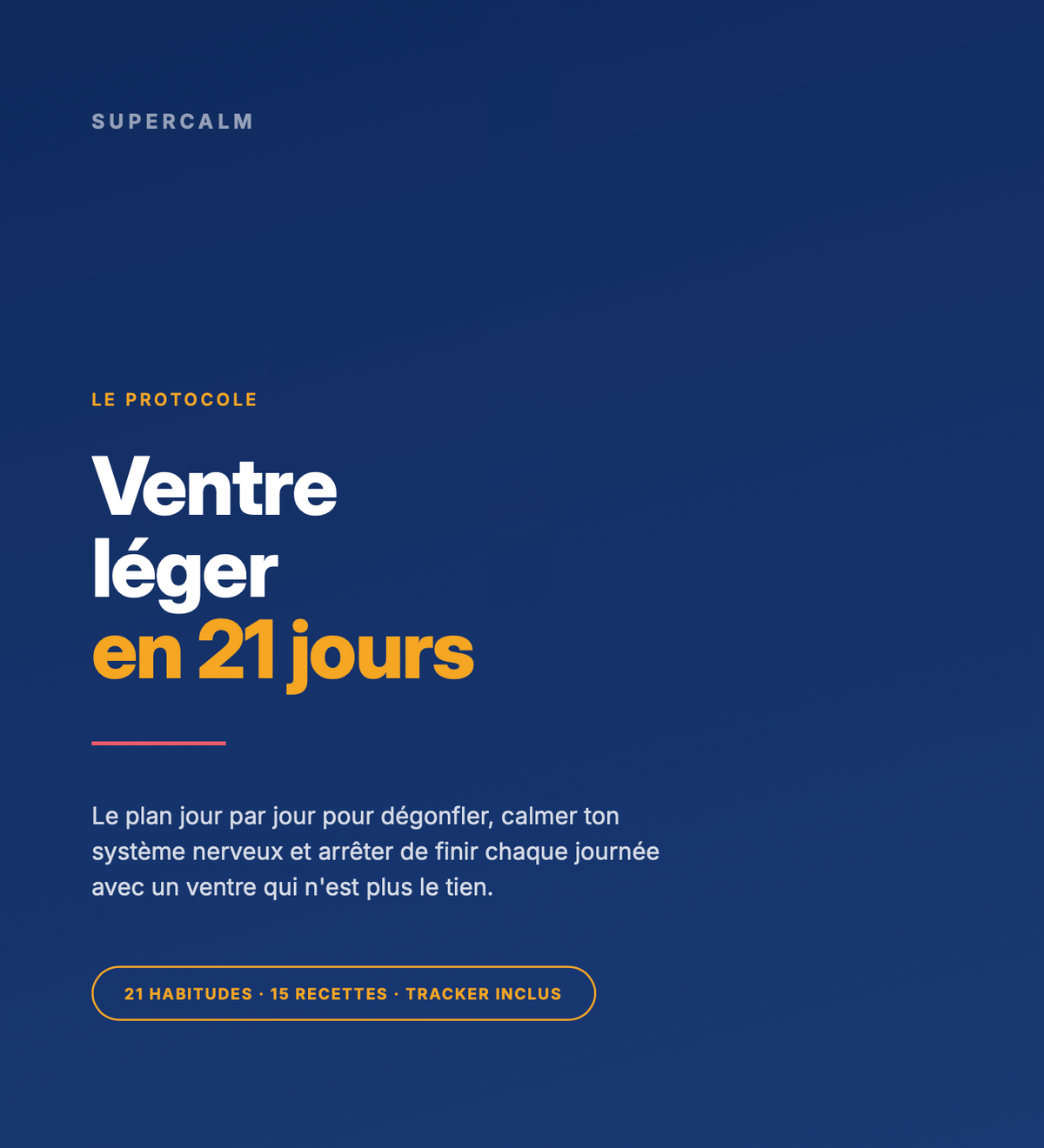 Le Protocole Ventre Léger — Guide 21 Jours (PDF)