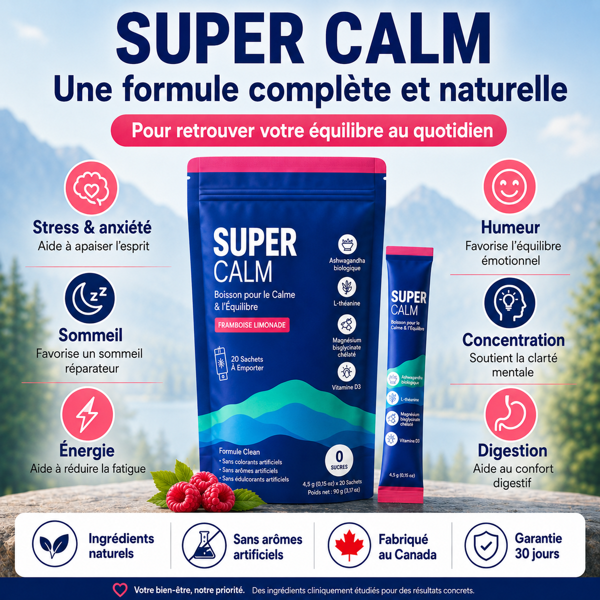 SUPERCALM - Éliminez le stress!